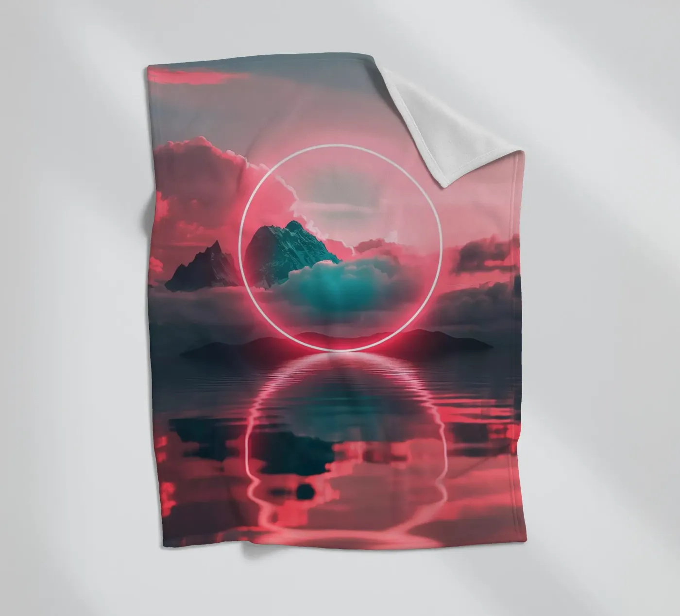 Red circle Fleecedecke von LeDieg