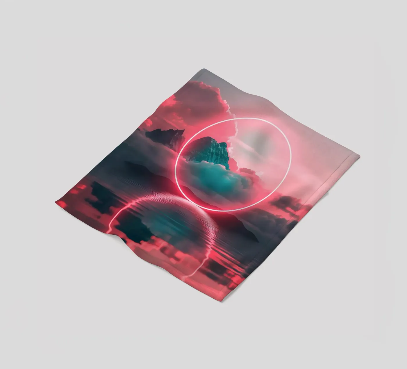 Red circle Fleecedecke von LeDieg