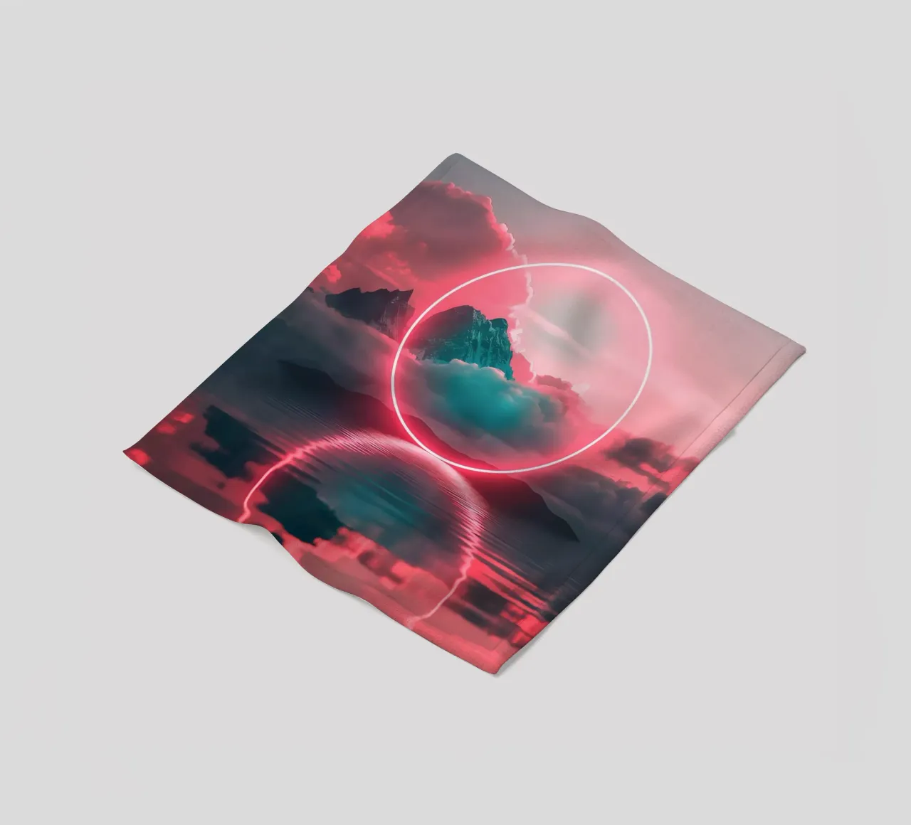 Red circle Fleecedecke von LeDieg