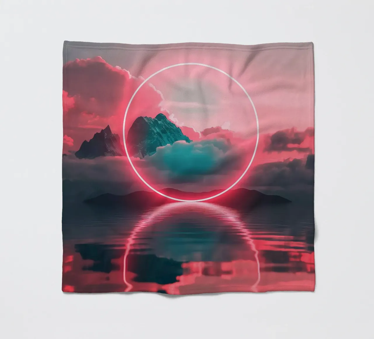 Red circle Fleecedecke von LeDieg