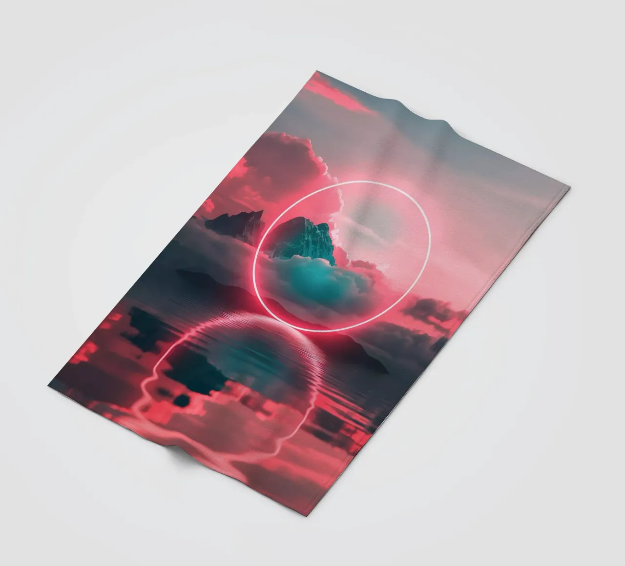 Red circle Fleecedecke von LeDieg