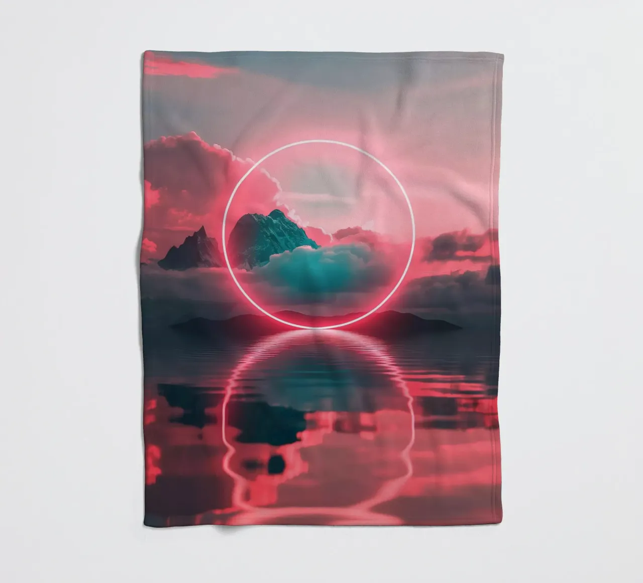 Red circle Fleecedecke von LeDieg