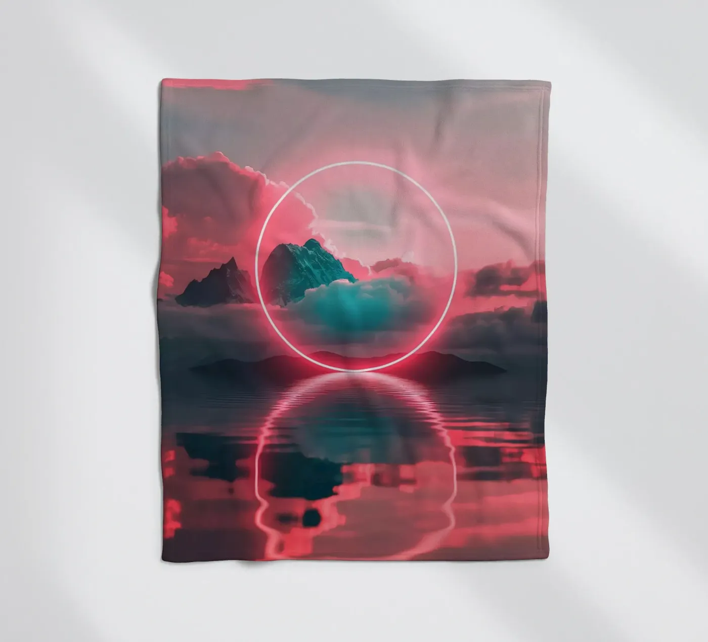 Red circle Fleecedecke von LeDieg