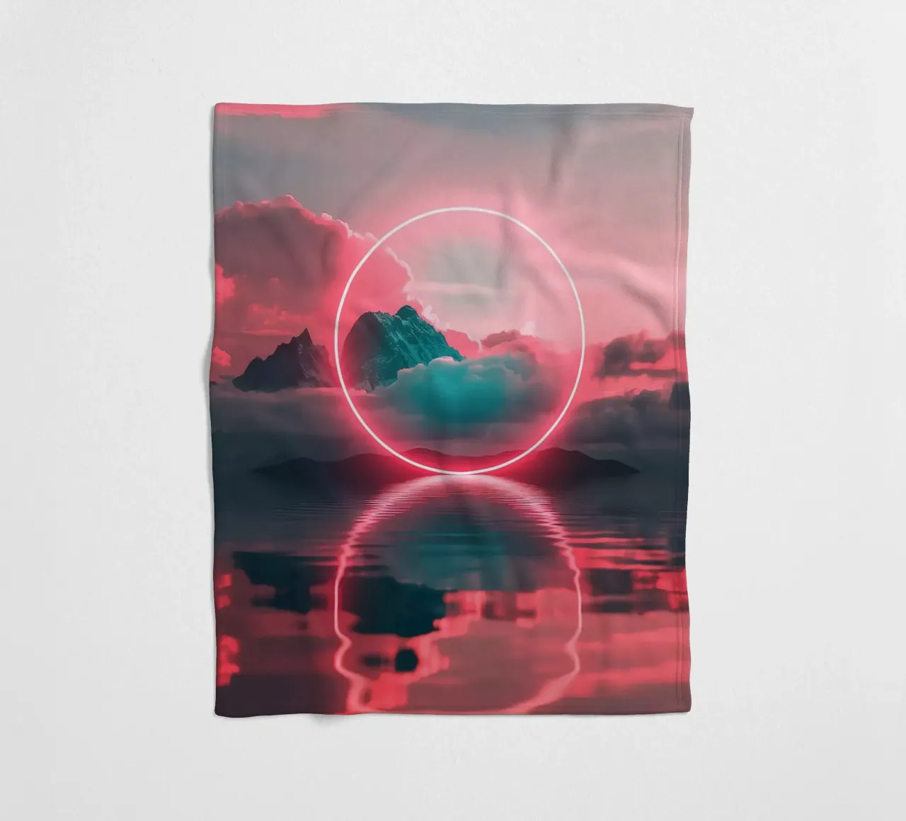 Red circle Fleecedecke von LeDieg