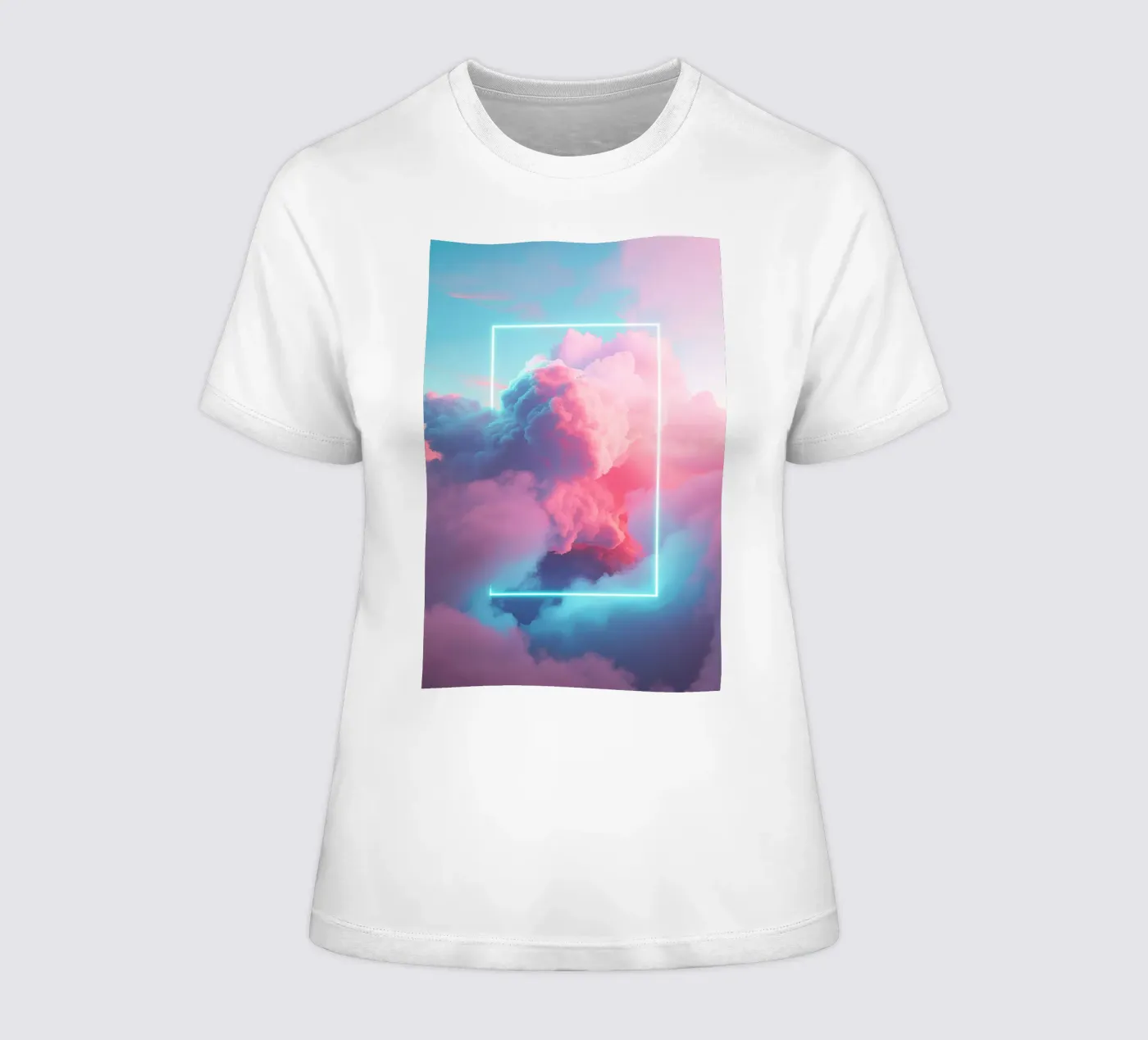 Pink clouds rectangle t-shirt da donna da LeDieg