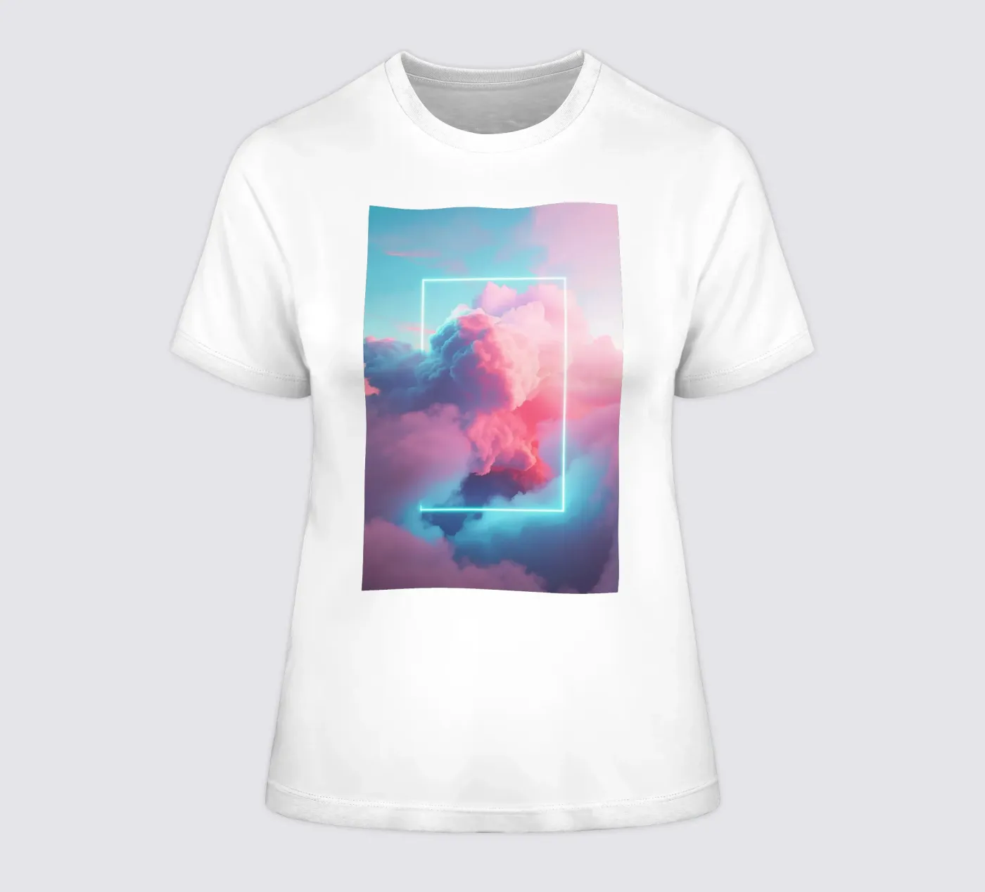 Pink clouds rectangle t-shirt da donna da LeDieg