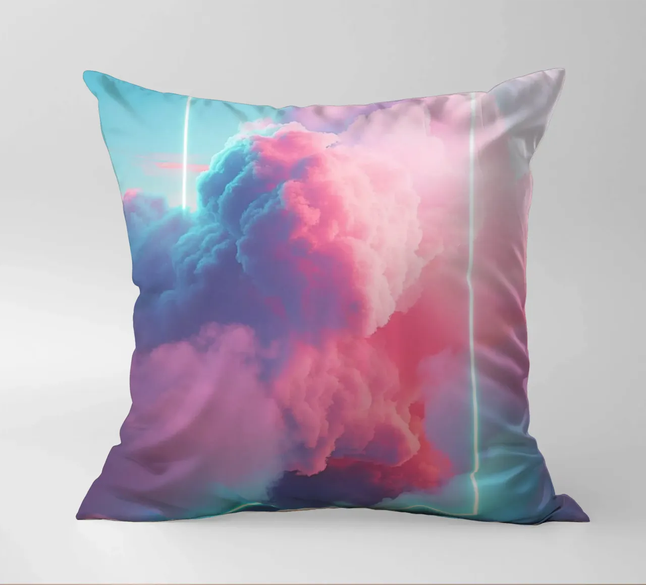Pink clouds rectangle cuscino da LeDieg