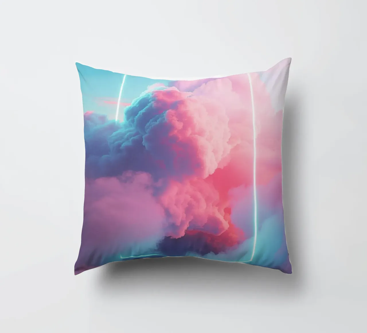 Pink clouds rectangle cuscino da LeDieg