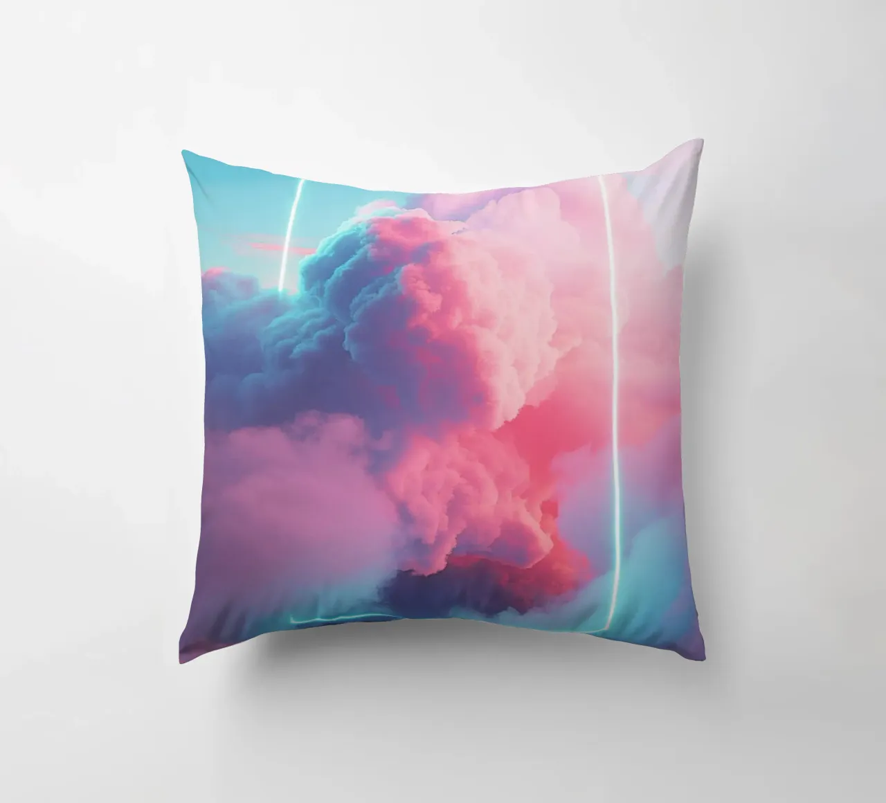 Pink clouds rectangle cuscino da LeDieg