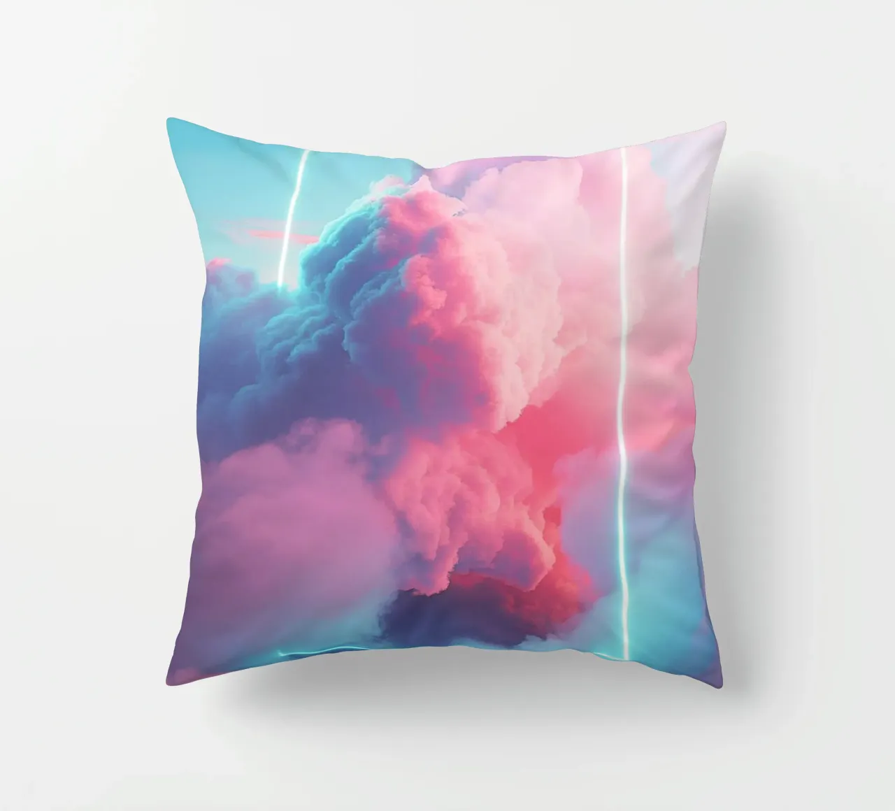 Pink clouds rectangle cuscino da LeDieg