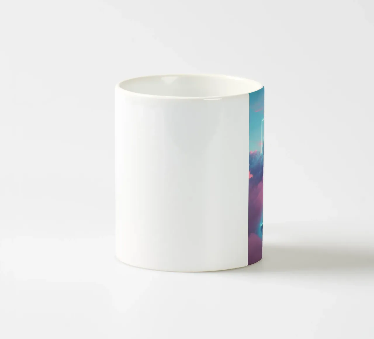 Pink clouds rectangle tazza in ceramica da LeDieg
