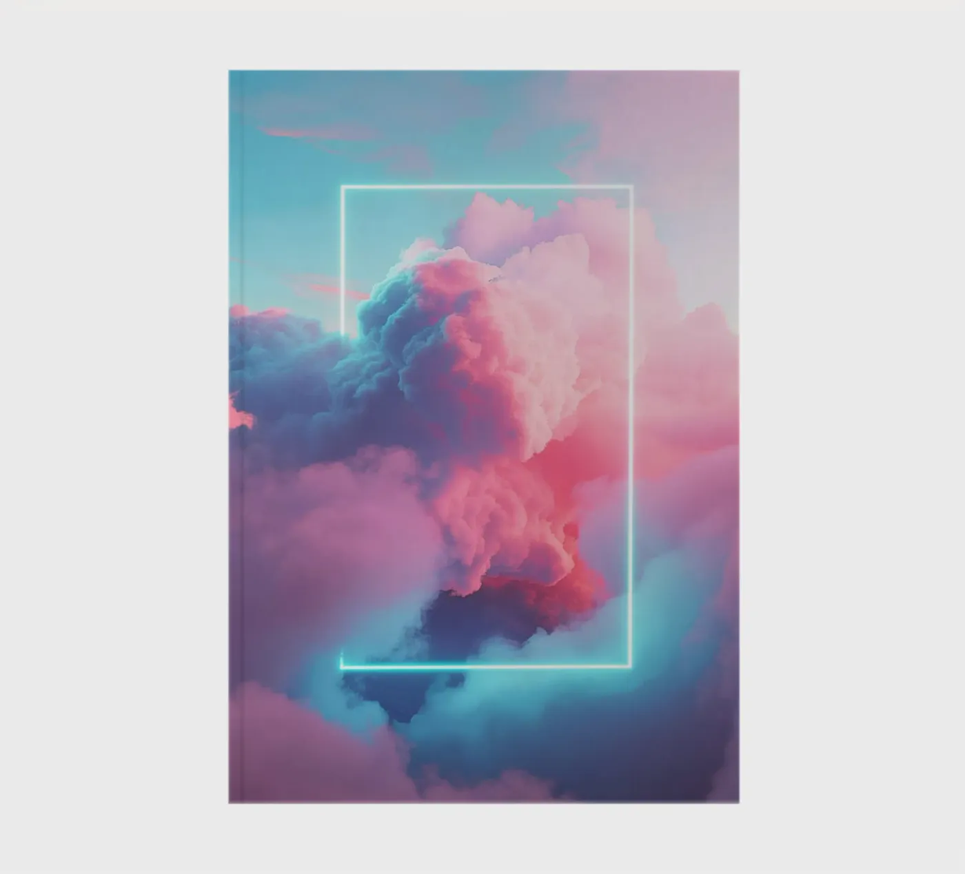 Pink clouds rectangle Notizbuch von LeDieg