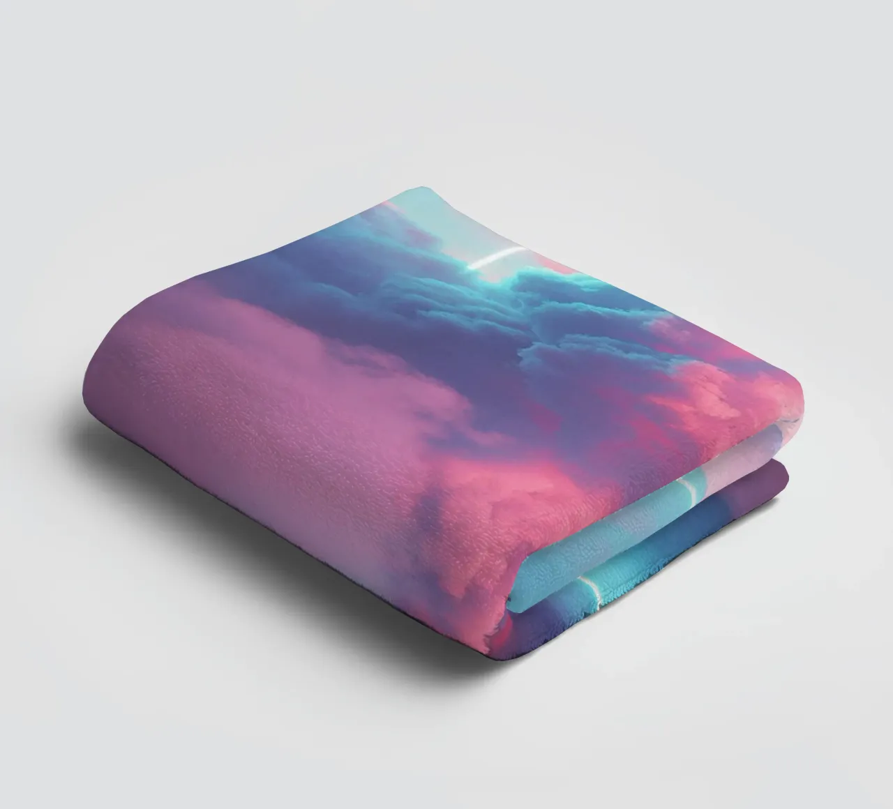 Pink clouds rectangle Handtuch von LeDieg