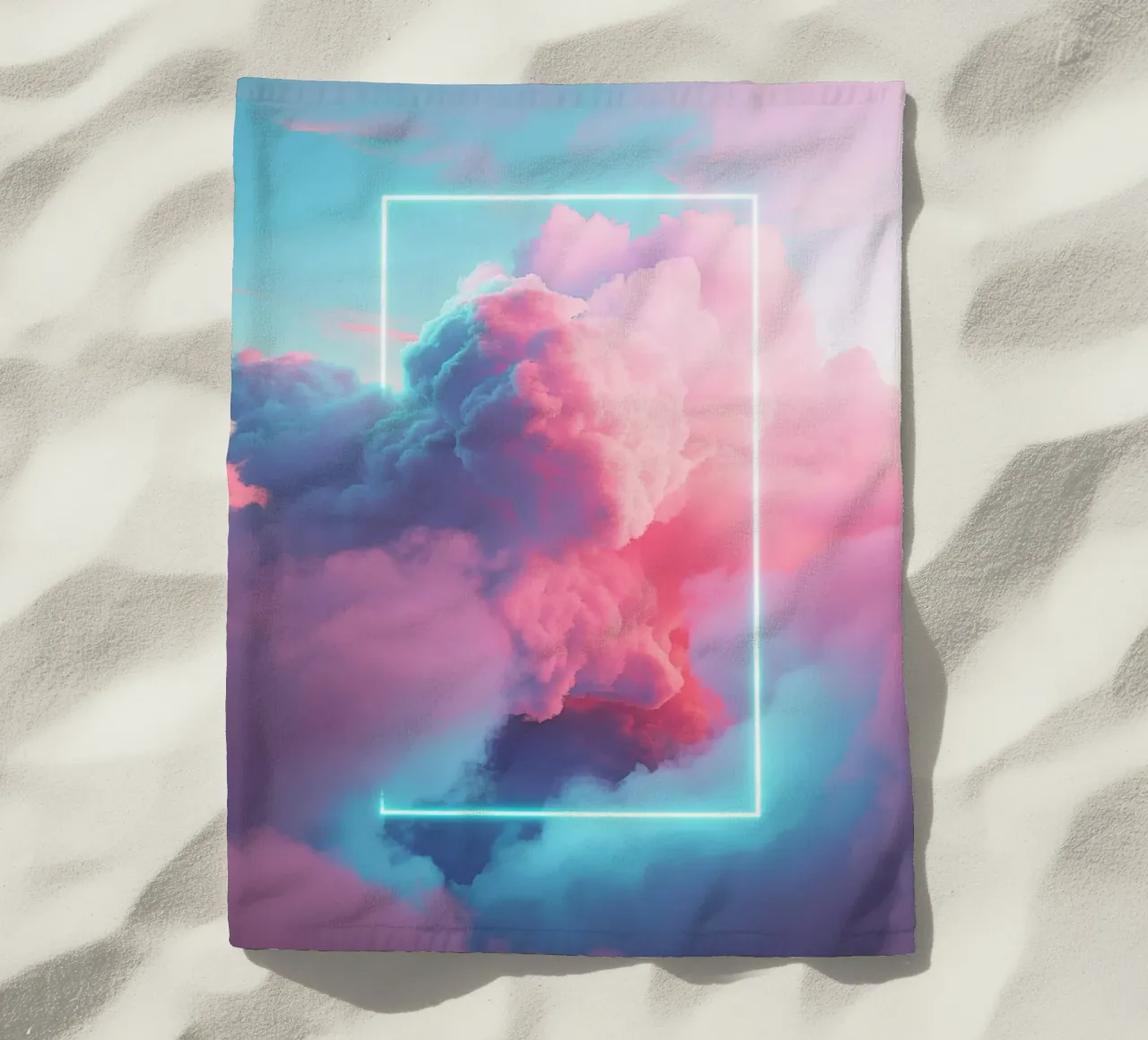 Pink clouds rectangle telo mare da LeDieg