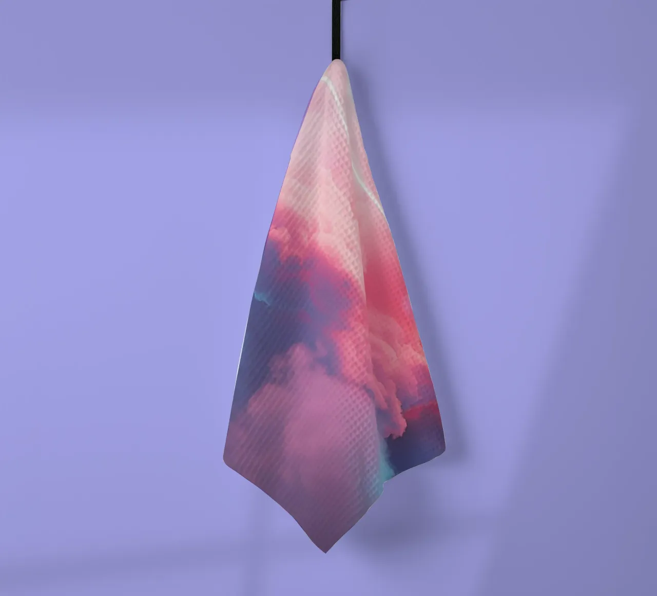 Pink clouds rectangle torchon de LeDieg