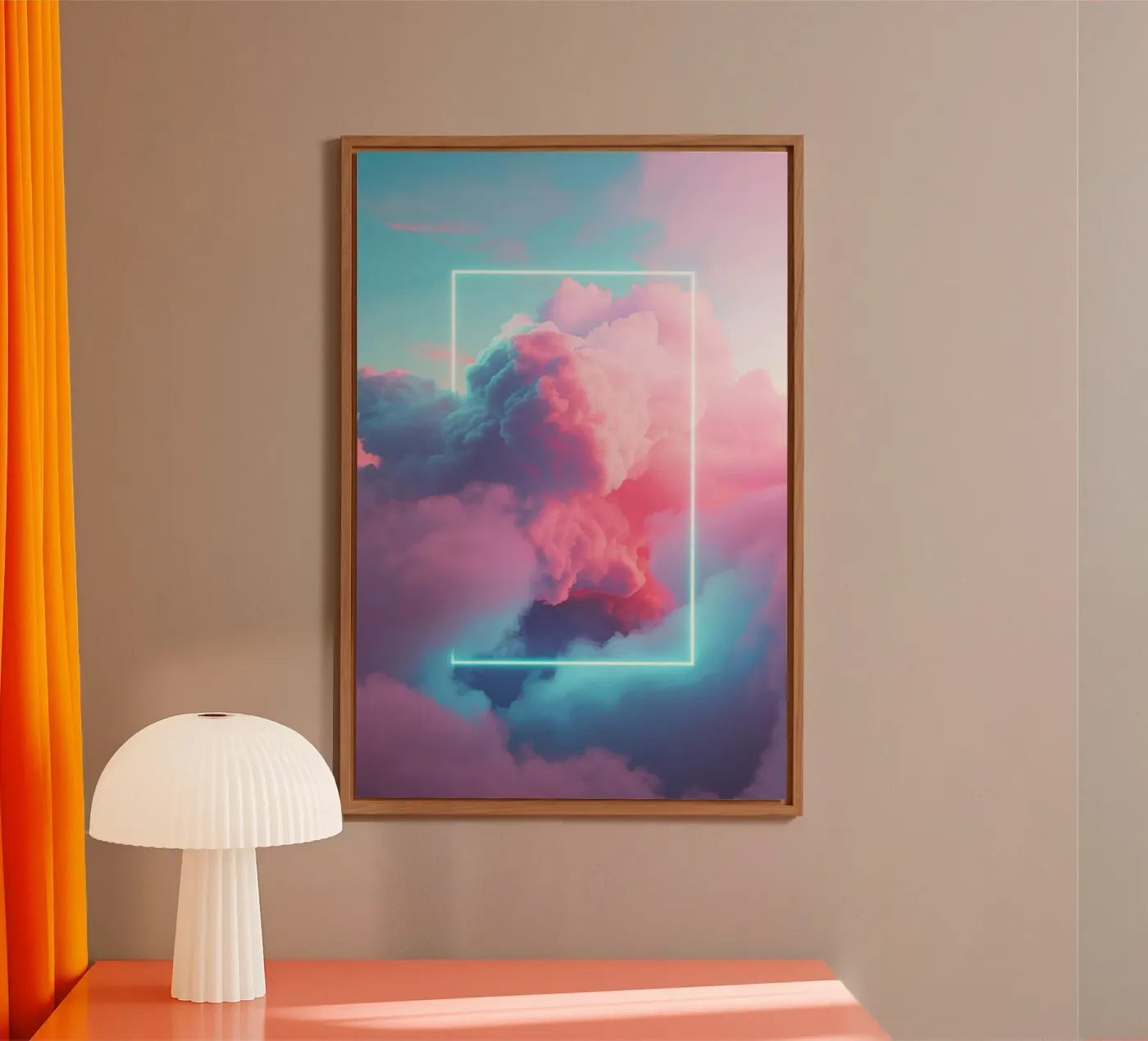 Pink clouds rectangle forex-plaat van LeDieg