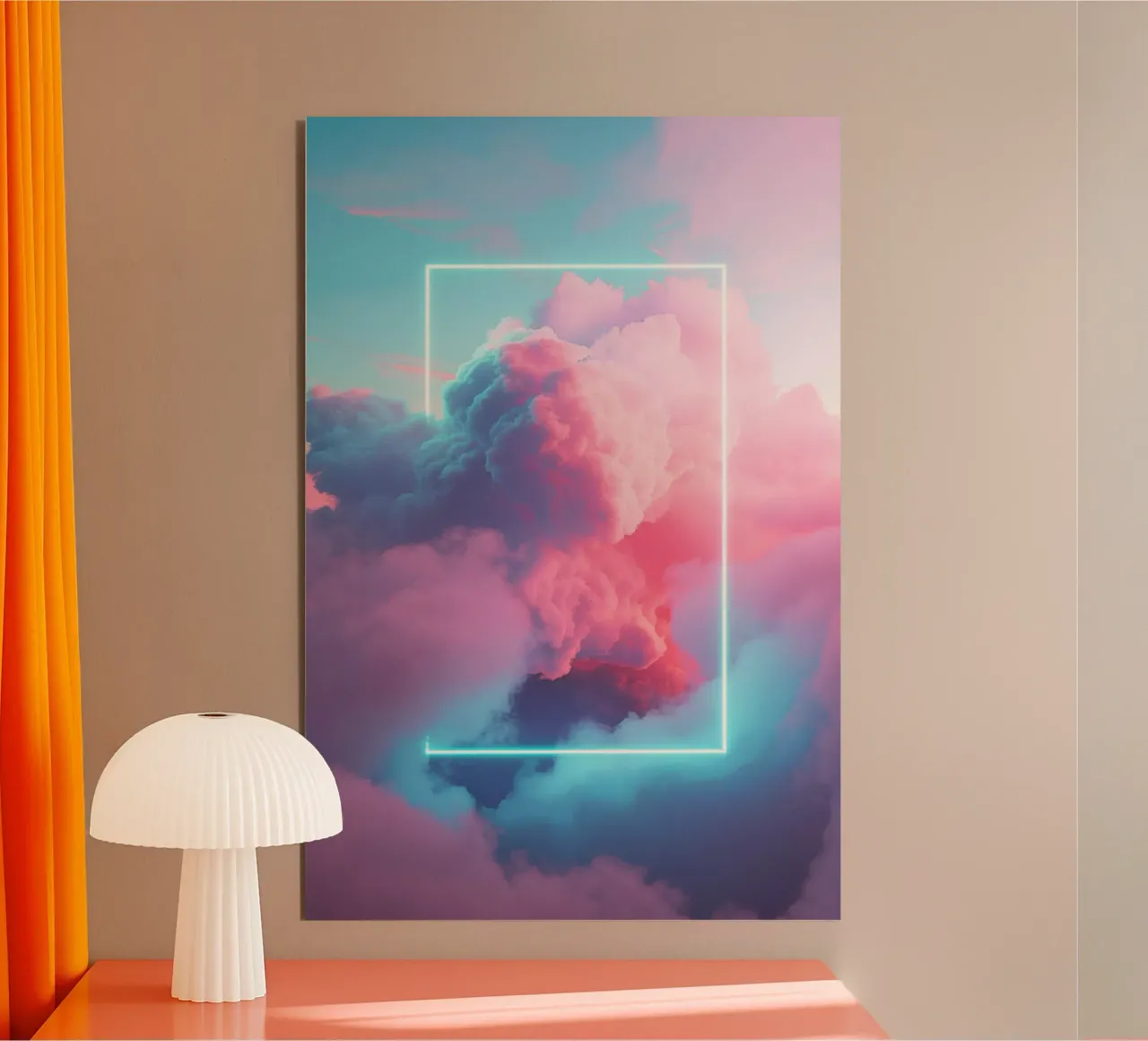 Pink clouds rectangle pannello forex da LeDieg