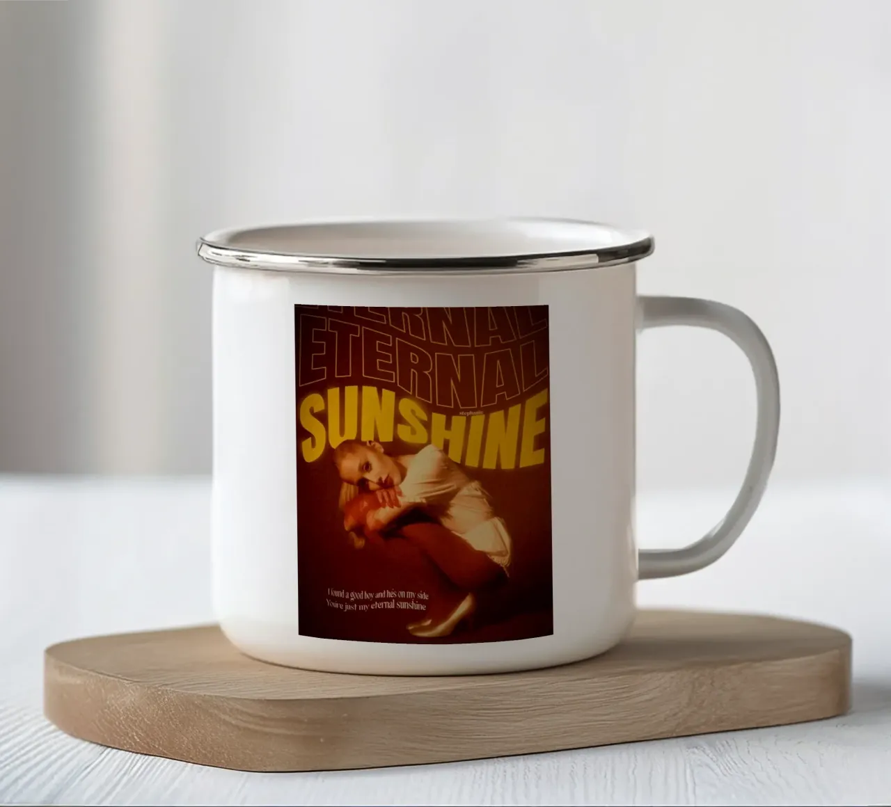 Stasera non ci sono più lacrime tazza in smalto da hornosofhappy
