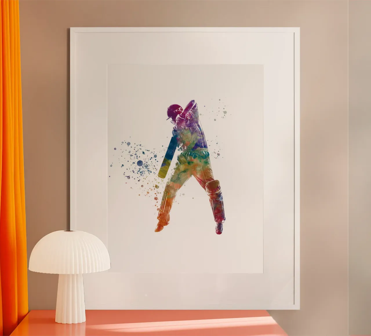 Grilletto in acquerello poster con telaio in plastica da ⚽ Sports Pulse