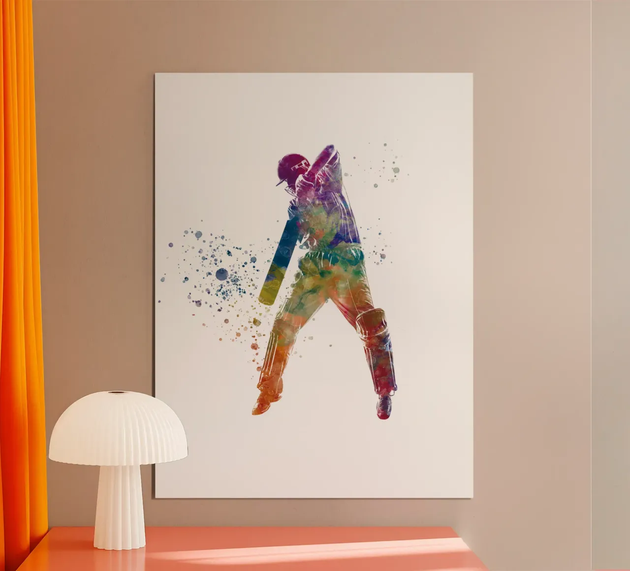 Grilletto in acquerello poster con telaio in plastica da ⚽ Sports Pulse