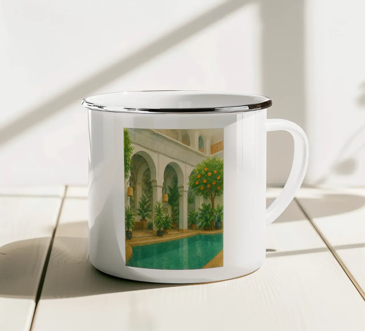 Riads of Marrakech tazza in smalto da Ramcdc