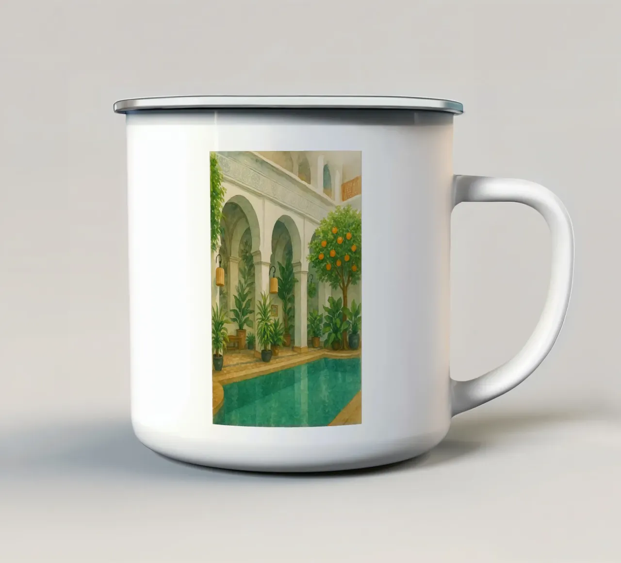 Riads of Marrakech tazza in smalto da Ramcdc