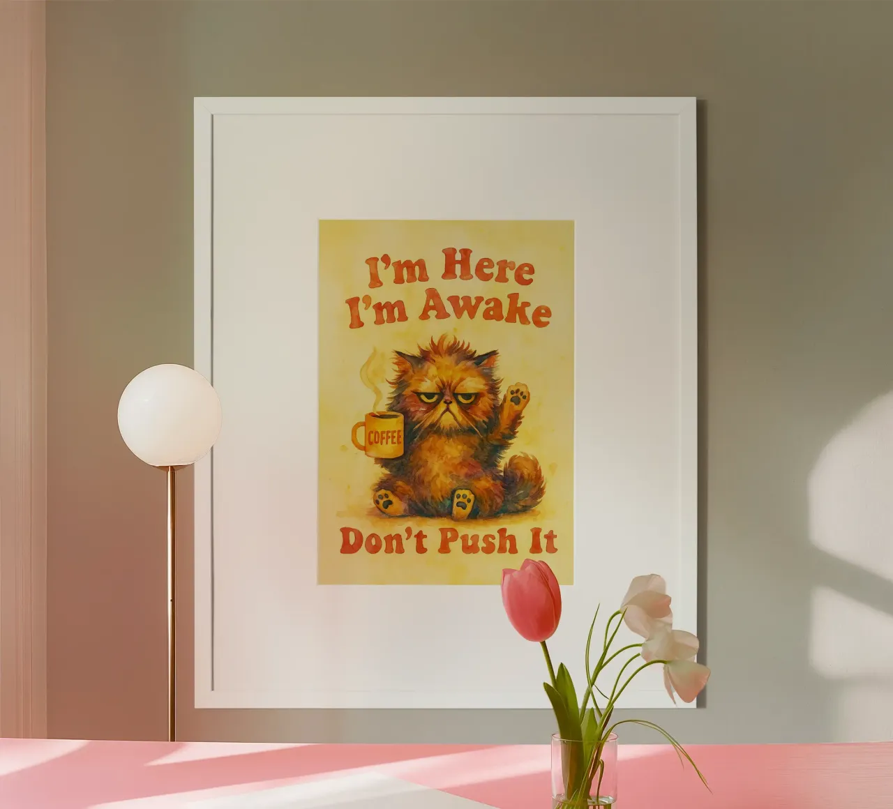 Übertreib es nicht, lustige Katze Poster von limous
