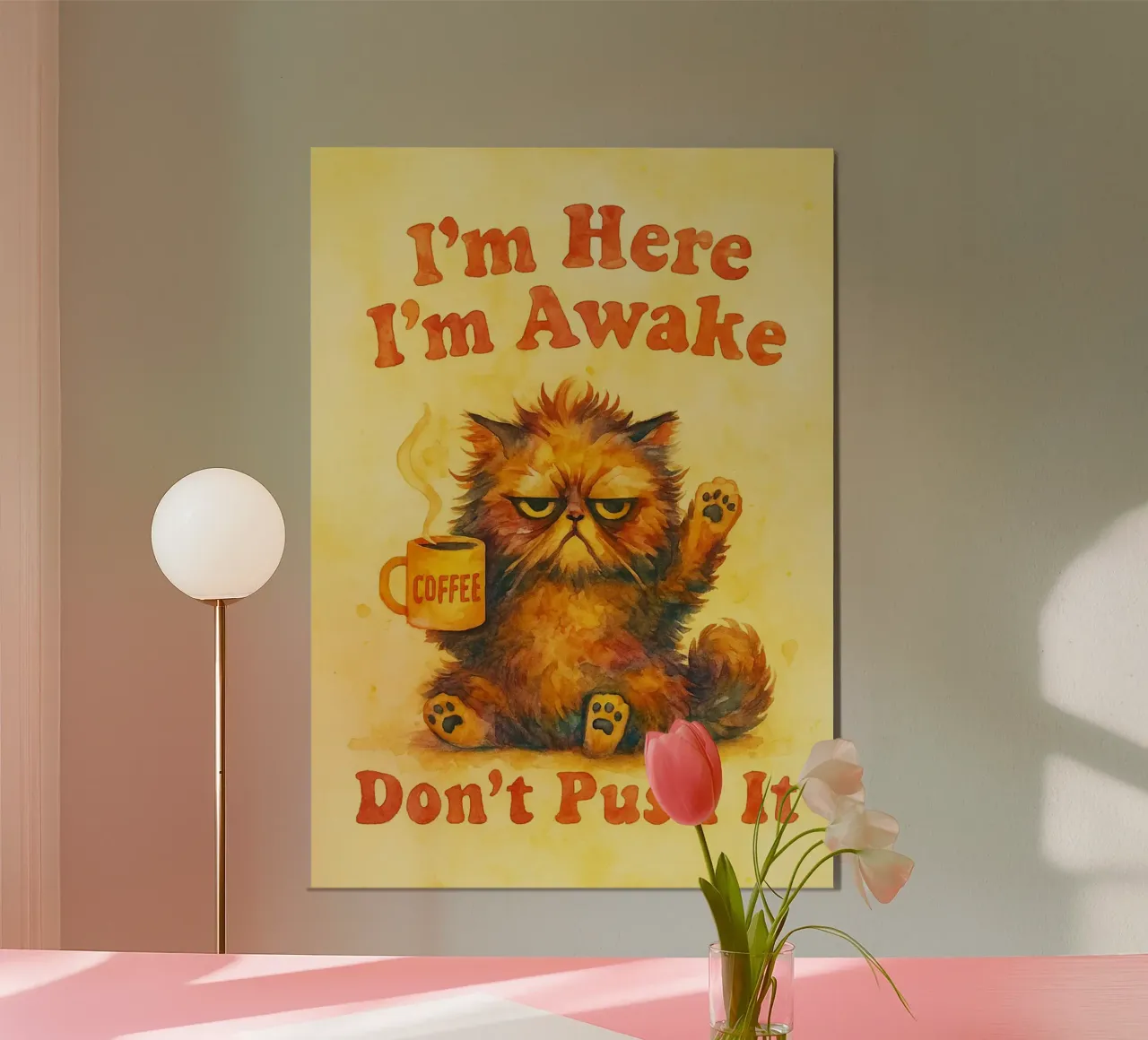 Übertreib es nicht, lustige Katze Poster von limous