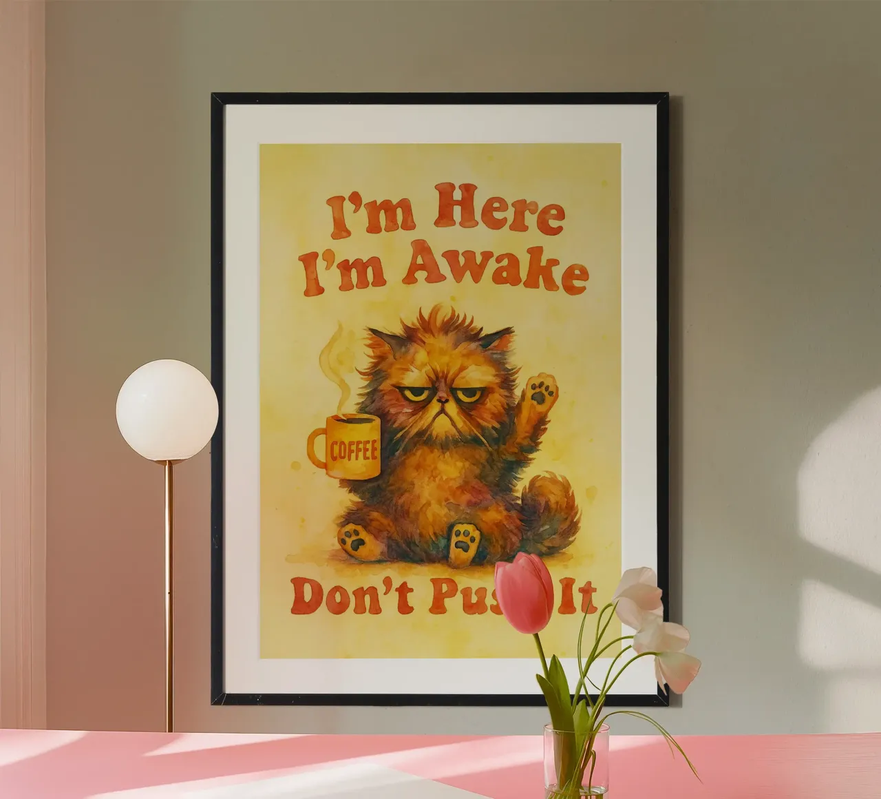 Übertreib es nicht, lustige Katze Poster von limous
