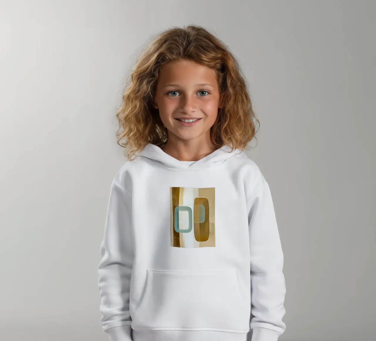 Abstract boho felpa bambino con cappuccio da Imagine
