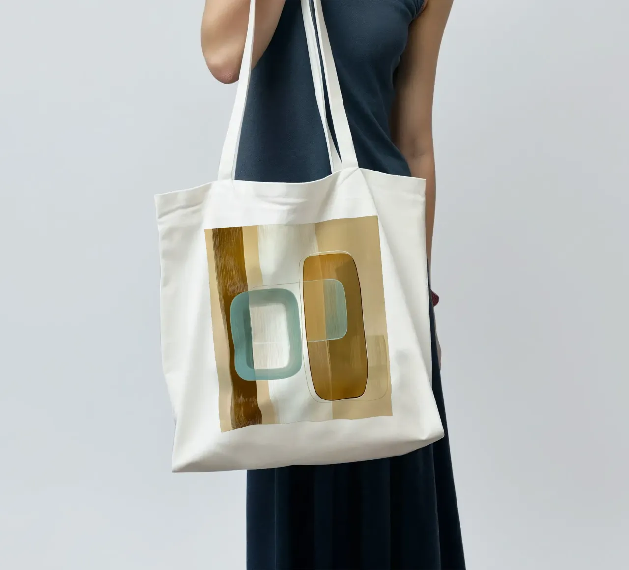 Abstract boho borsa in juta da Imagine