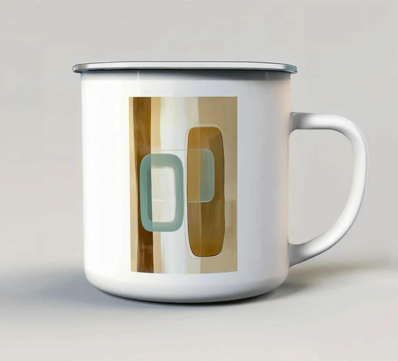 Abstract boho taza de esmalte de Imagine