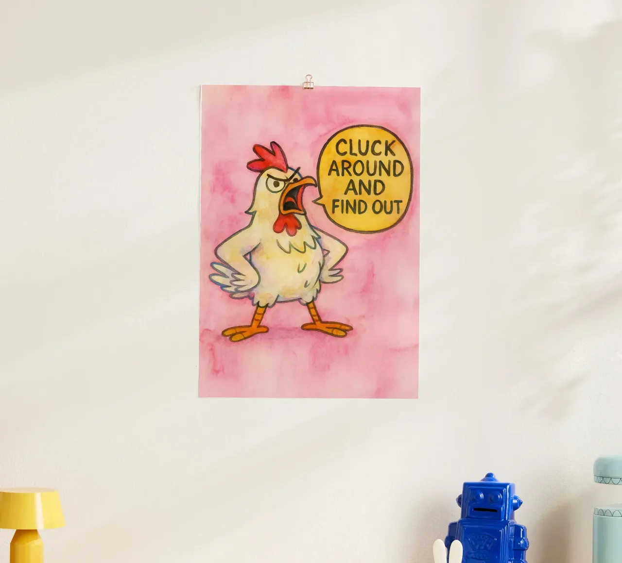 gallo divertente poster da limous