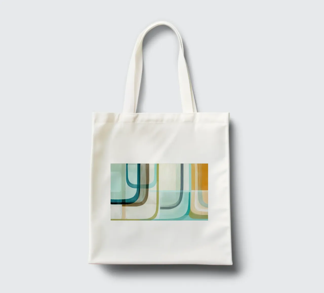 Abstract boho borsa in juta da Imagine