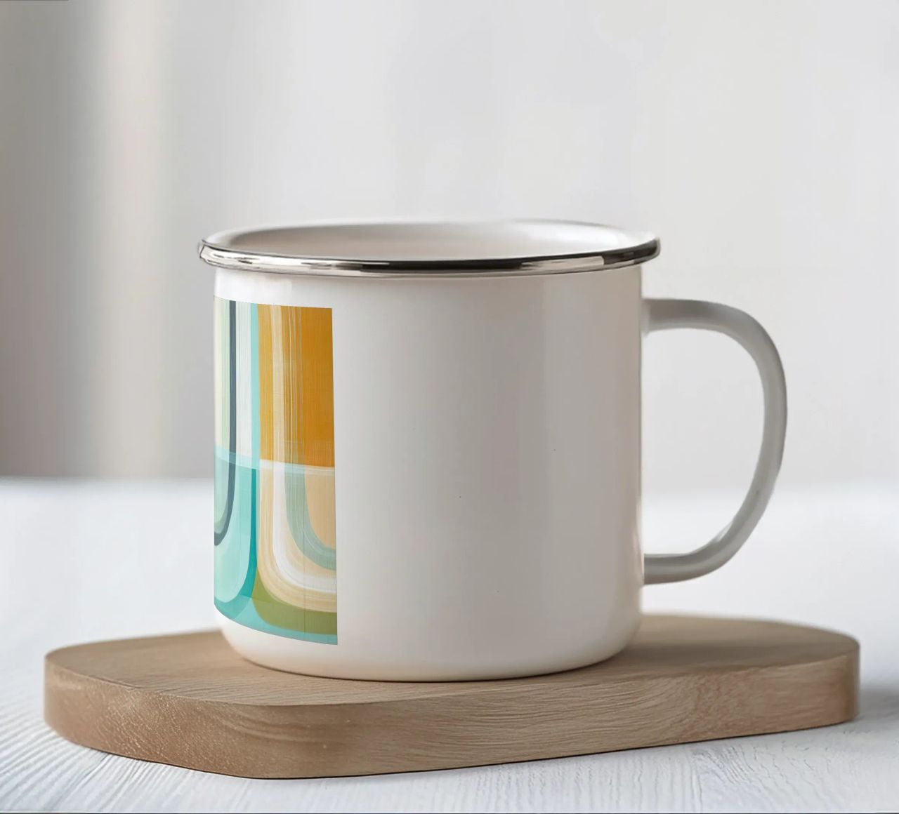 Abstract boho tazza in smalto da Imagine