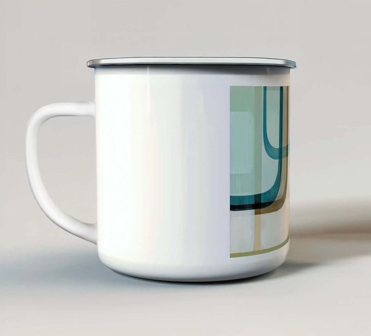 Abstract boho tazza in smalto da Imagine