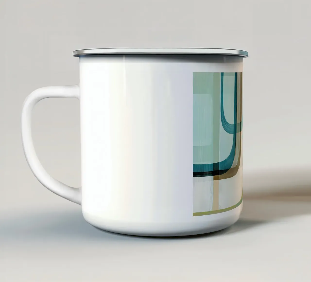 Abstract boho taza de esmalte de Imagine