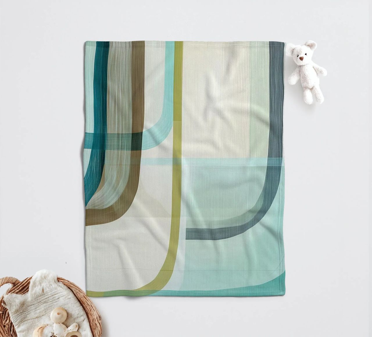 Abstract boho coperta in pile da Imagine