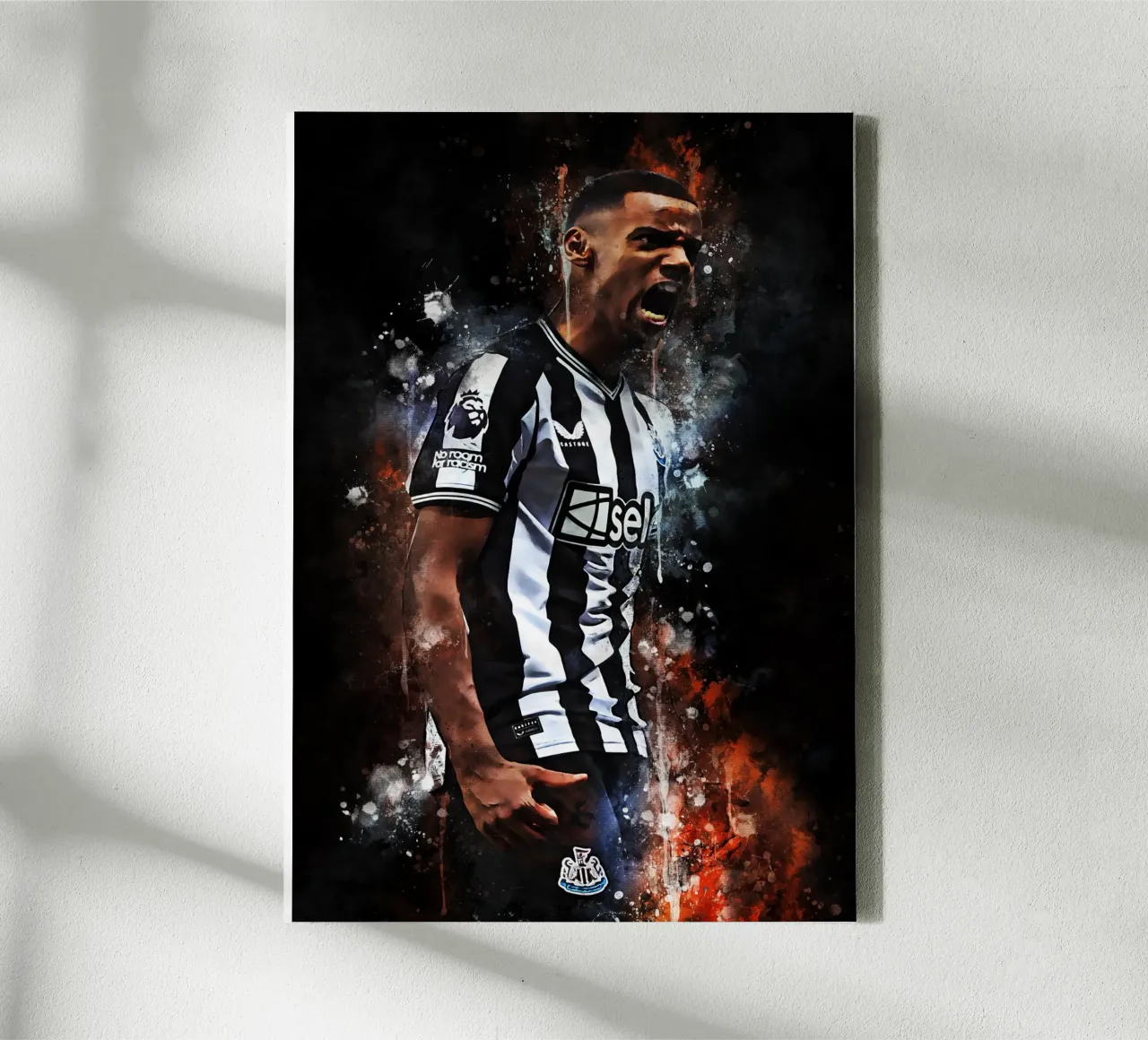 Alexander Isak tela con Cornice a cassetta da MasterInkArt