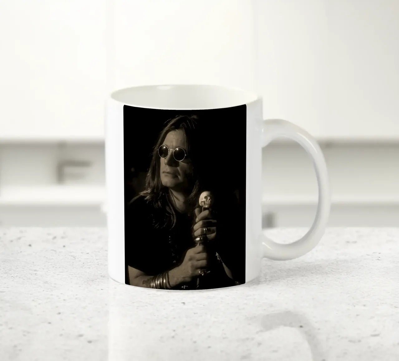 Ozzy Osbourne tazza in ceramica da Musadad Shop