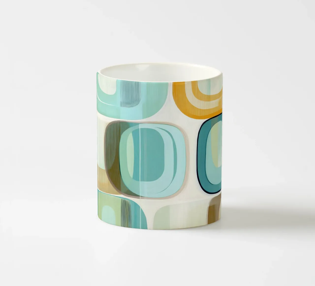 Abstract boho Keramik Tasse von Imagine