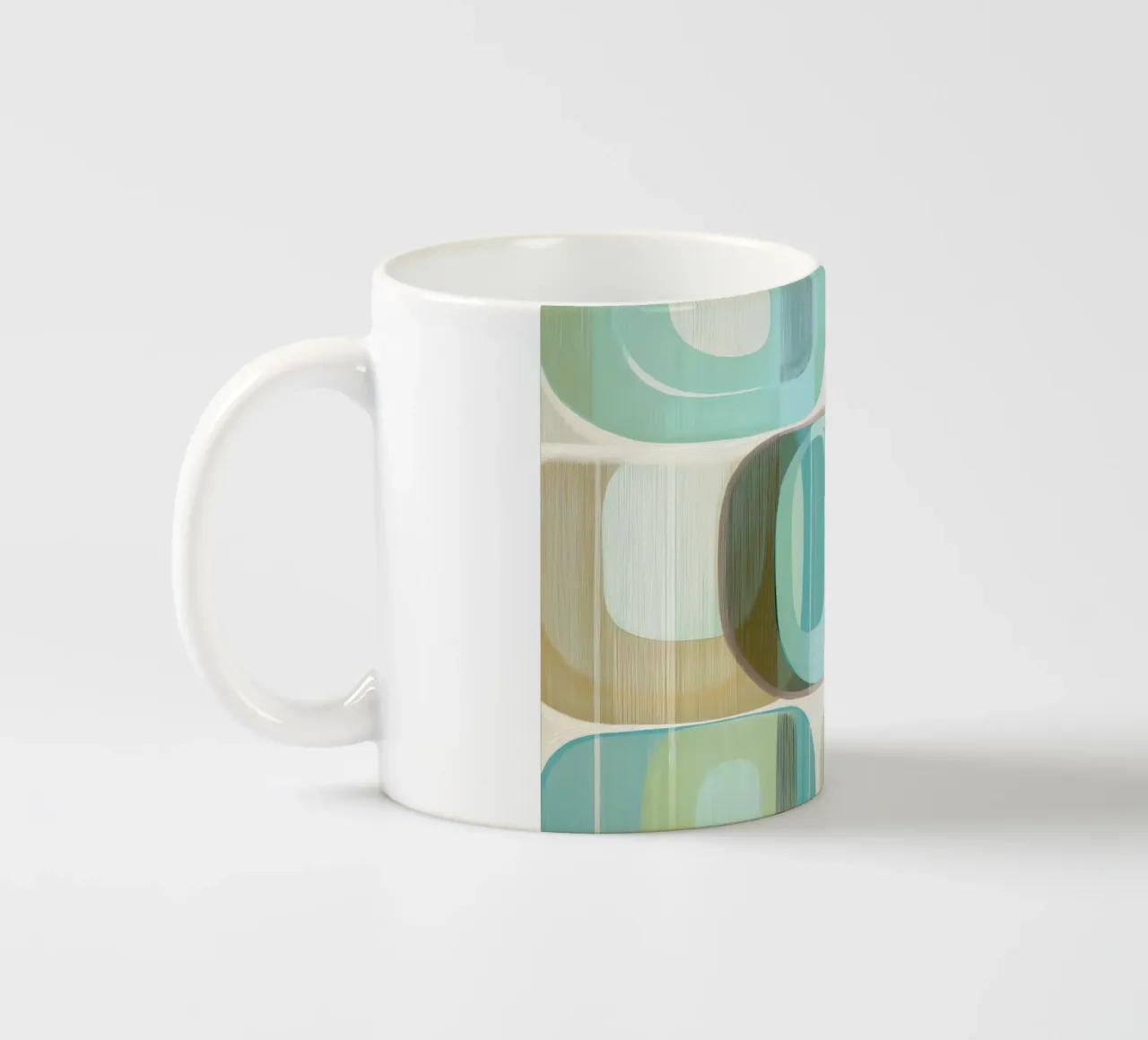 Abstract boho Keramik Tasse von Imagine
