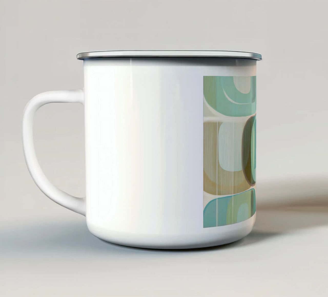 Abstract boho tazza in smalto da Imagine