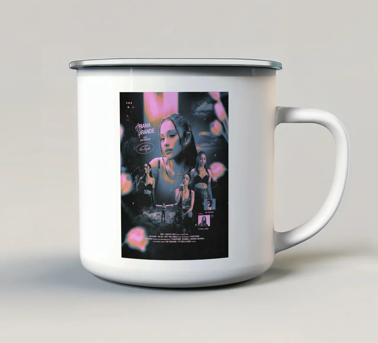 Side To Side dal vivo tazza in smalto da hornosofhappy