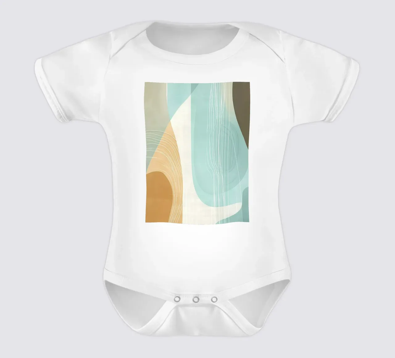 Abstract boho body neonato maniche corte da Imagine
