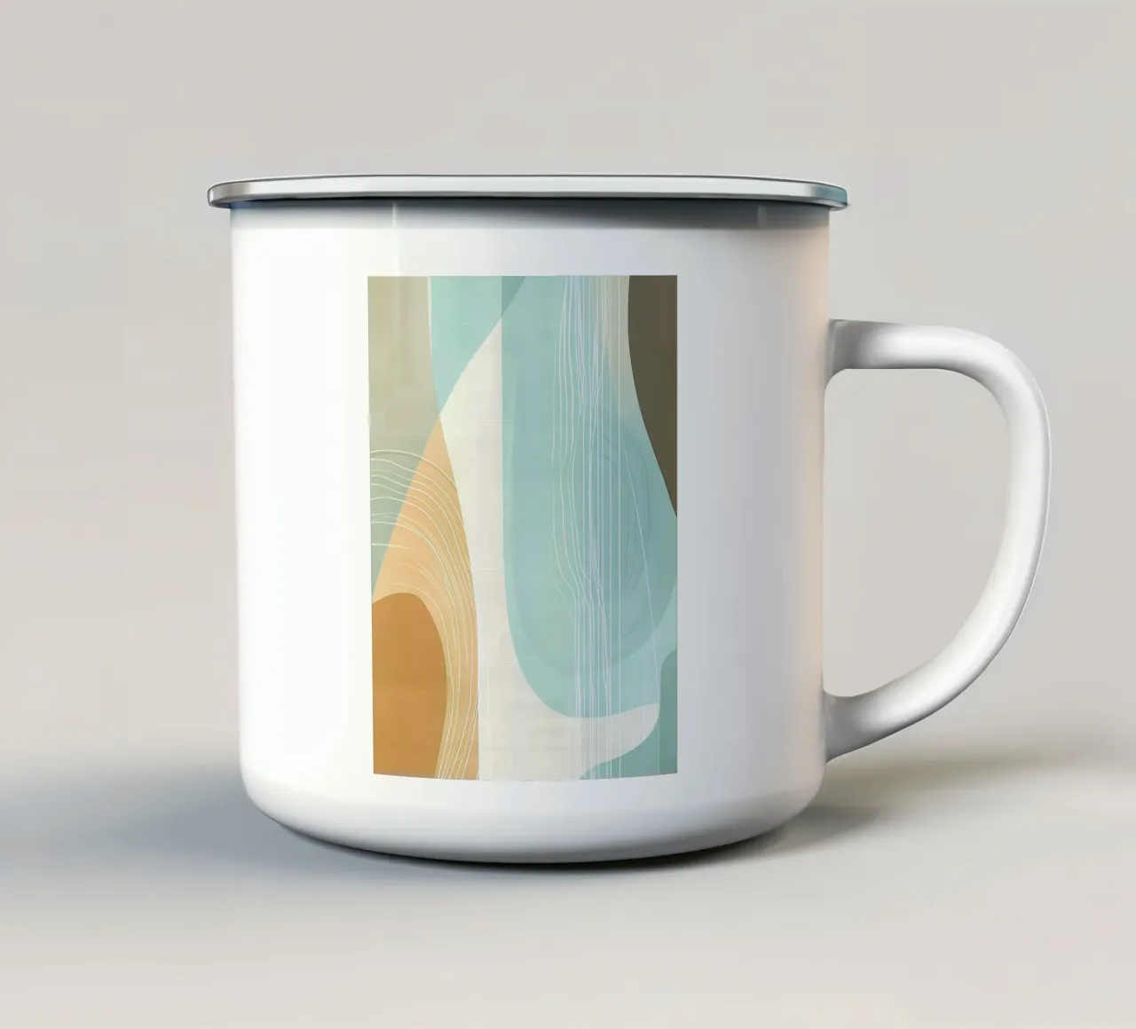 Abstract boho emaille mok van Imagine