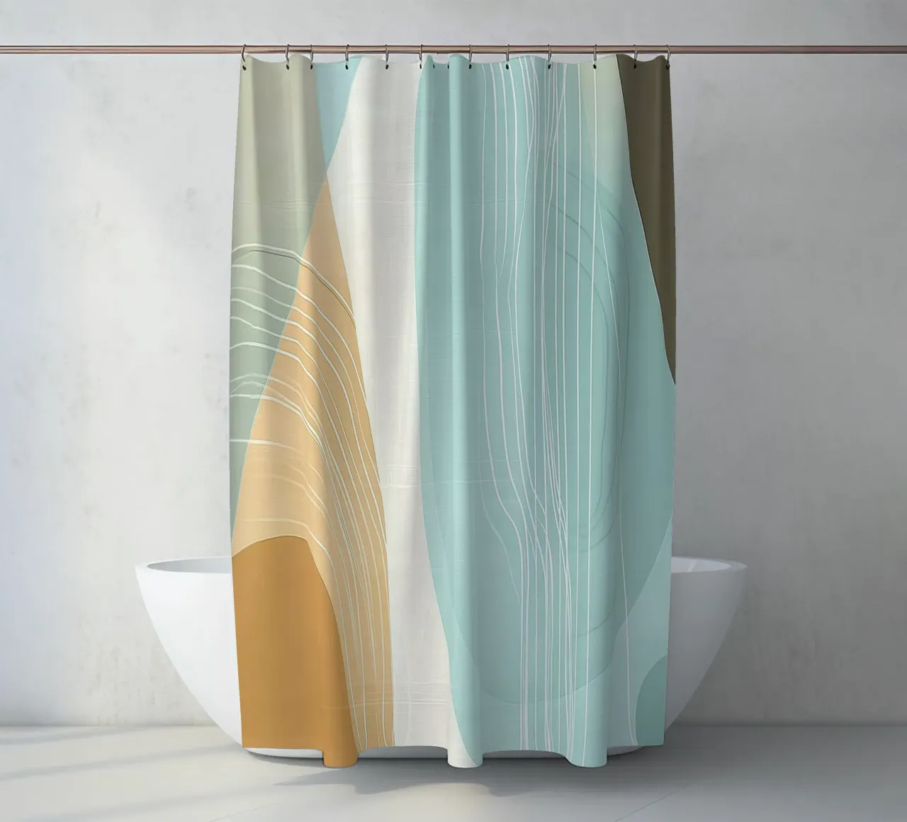 Abstract boho tenda da doccia da Imagine