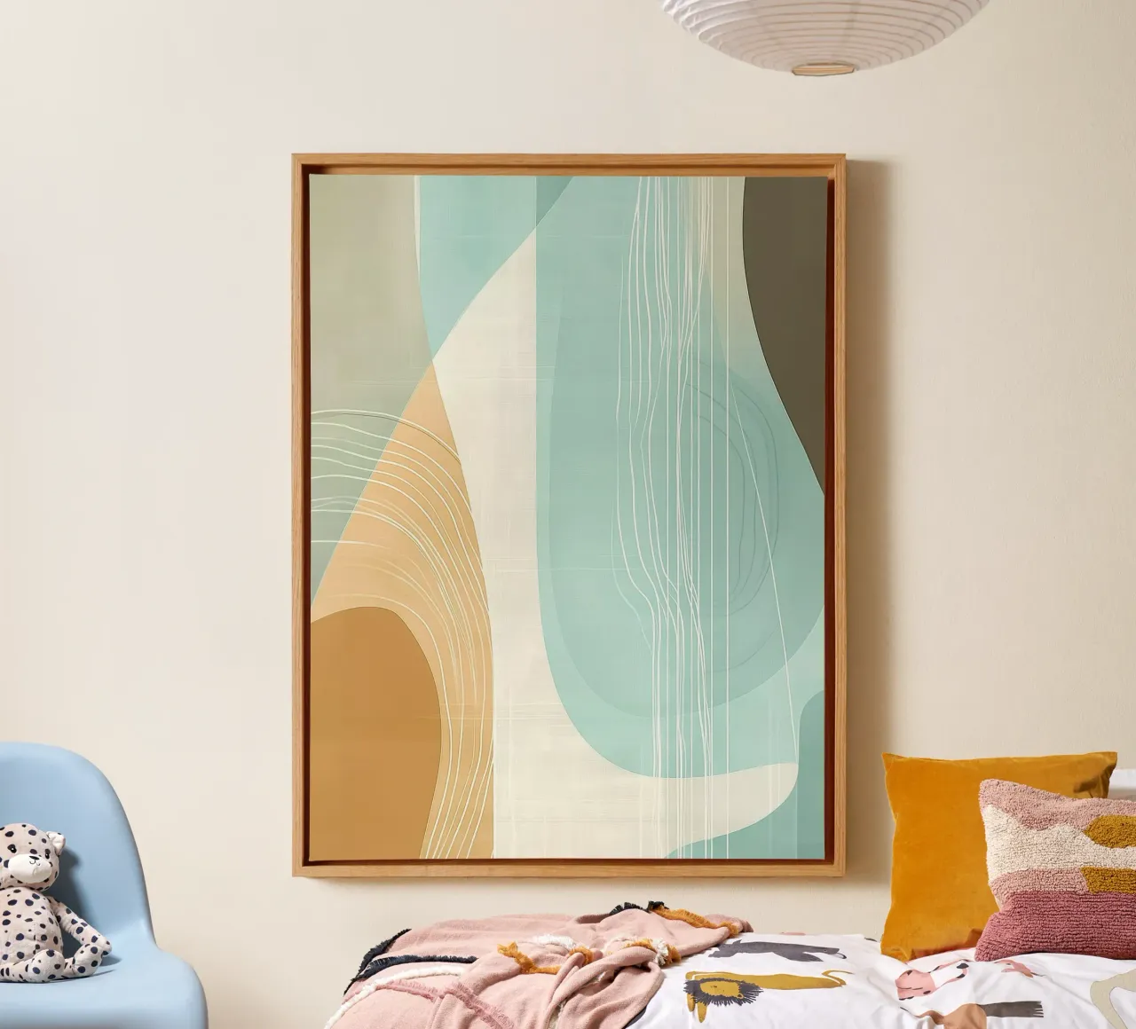 Abstract boho tela con Cornice a cassetta da Imagine
