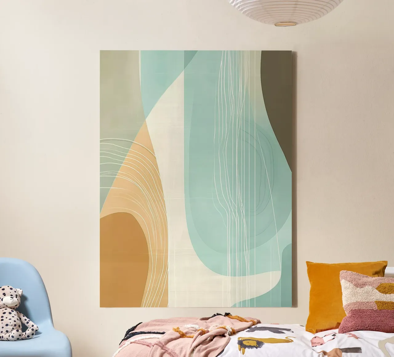 Abstract boho tela con Cornice a cassetta da Imagine