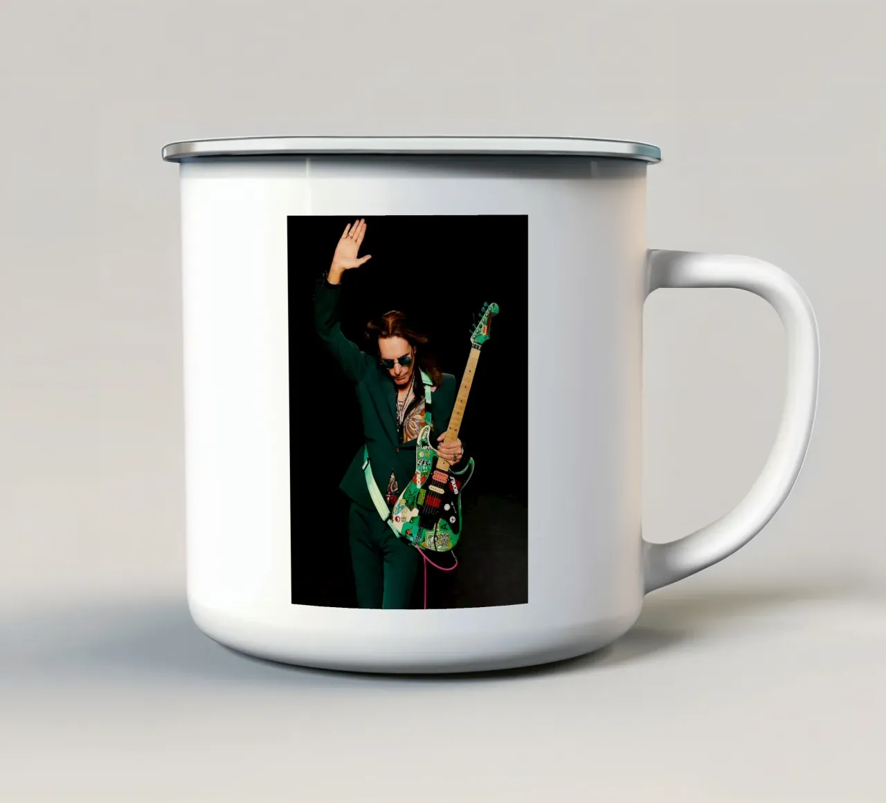 Steve Vai tazza in smalto da Musadad Shop